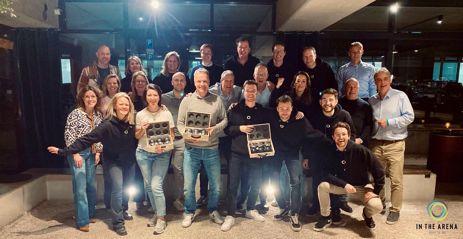 Jeu de boules met team van InTheArena
